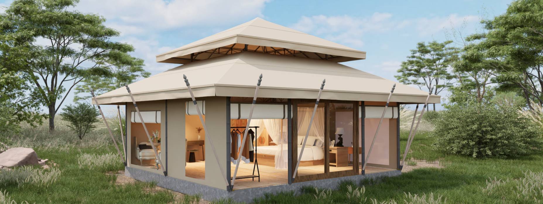 凉山户外野奢帐篷